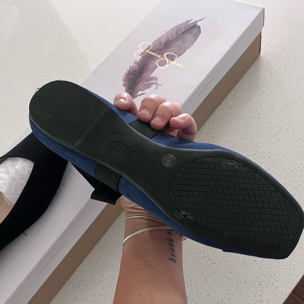 Jessica Simpson ballet flat blue or black. New!